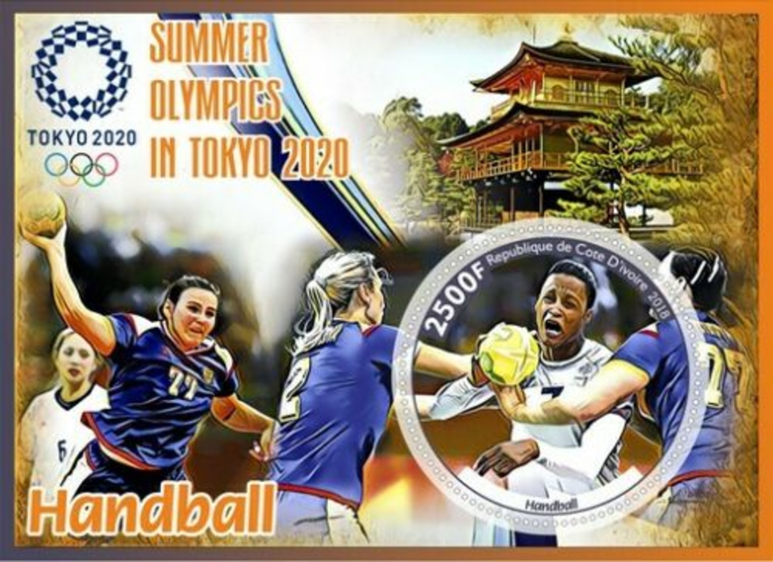 Stamps 2020 Olympic Games Tokyo Handball - Hand-Ball