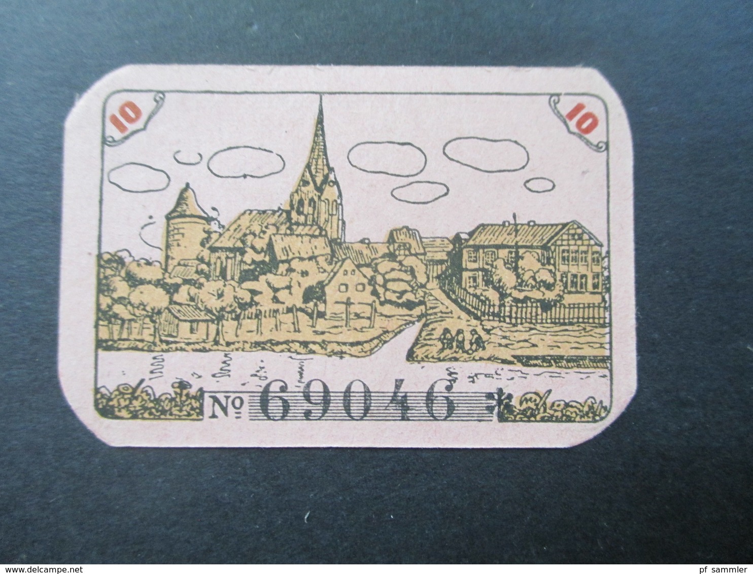 Notgeld Stadt Sparkasse Dannenberg Gutschein über 10 Pfennig 1920 Top Zustand! - [11] Local Banknote Issues