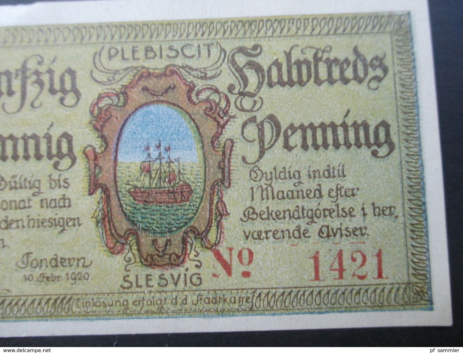 Notgeld Stadt Plebiscit Oberschlesien 1920 Guter Zustand! 50 Pfennig. Slesvig - Lokale Ausgaben