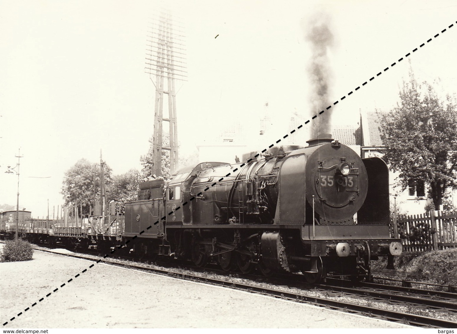 Photo SNCB NMBS Chemins De Fer Belges Train Locomotive - Trains