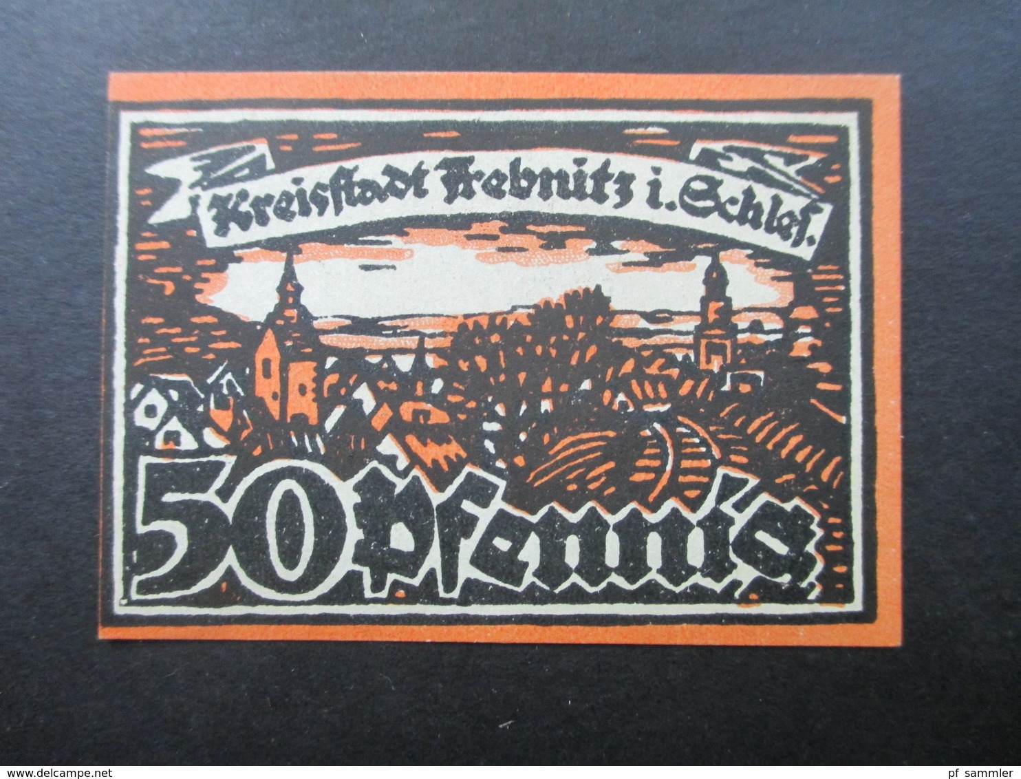 Notgeld Kreisstadt Trebnitz In Schlesien 50 Pfennig 1920 Top Zustand - Lokale Ausgaben