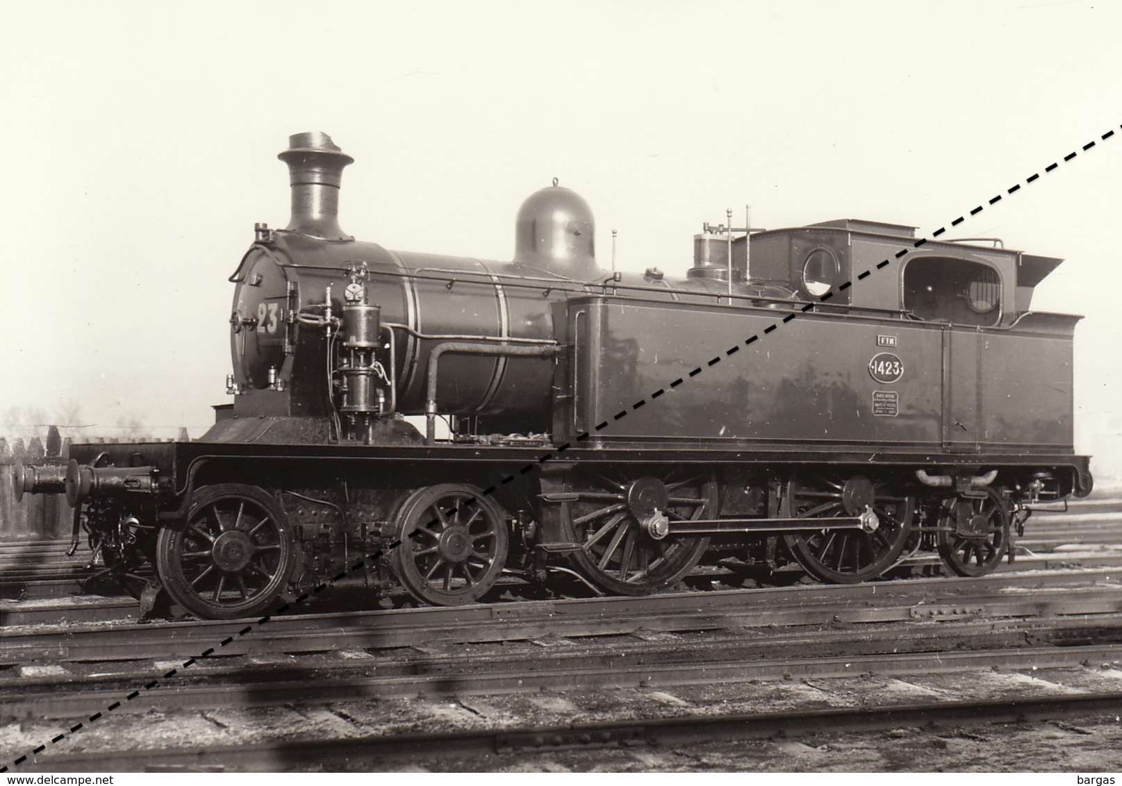 Photo SNCB NMBS Chemins De Fer Belges Train Locomotive - Trains