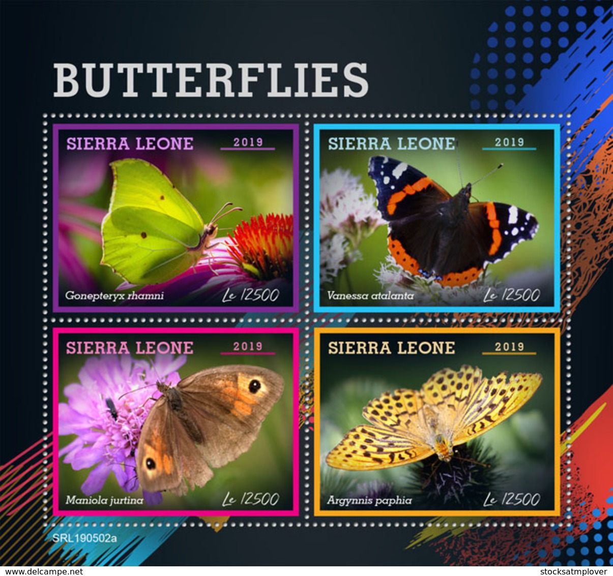 Sierra Leone 2019 Fauna   Butterflies S201907 - Sierra Leona (1961-...)