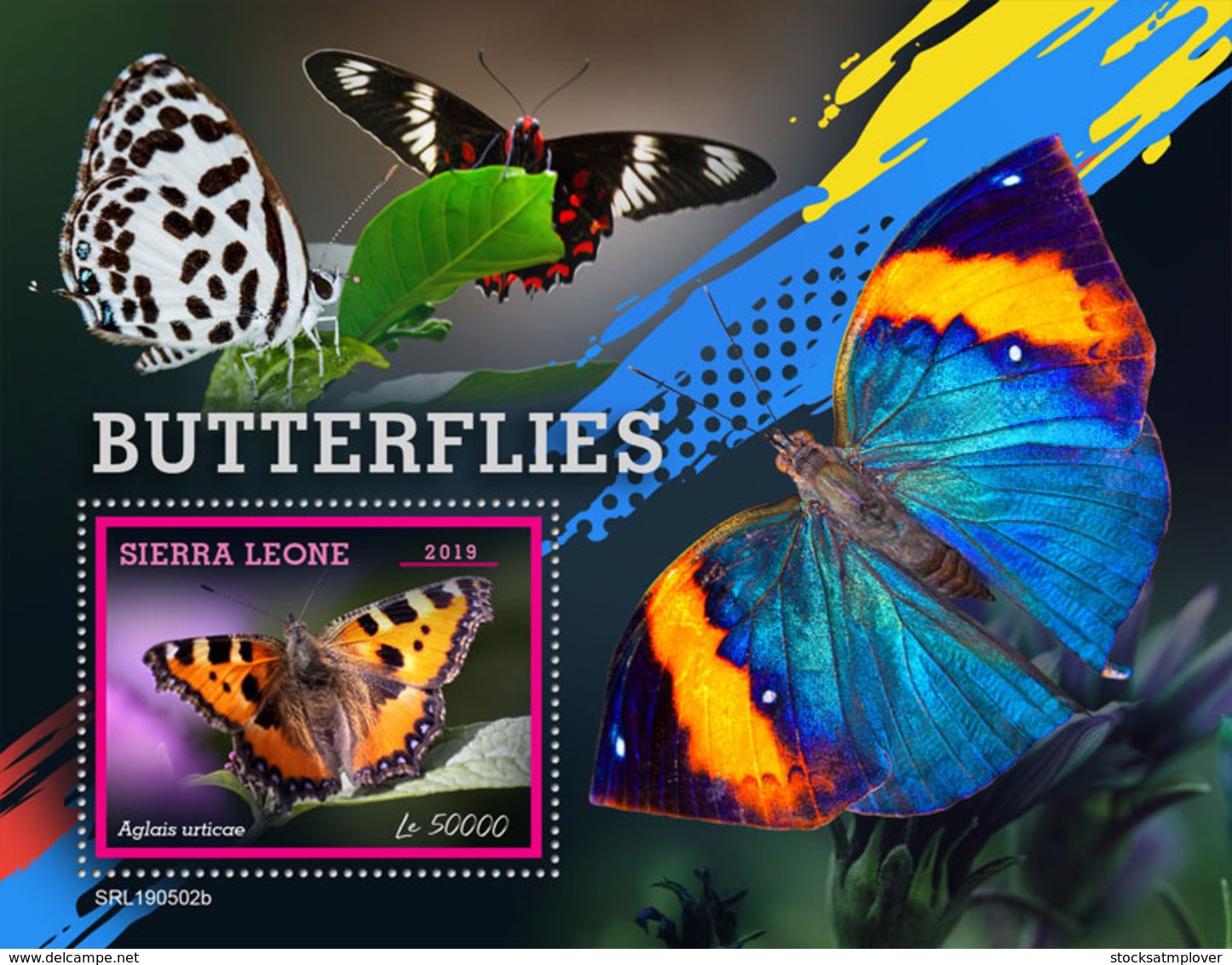 Sierra Leone 2019 Fauna   Butterflies S201907 - Sierra Leone (1961-...)