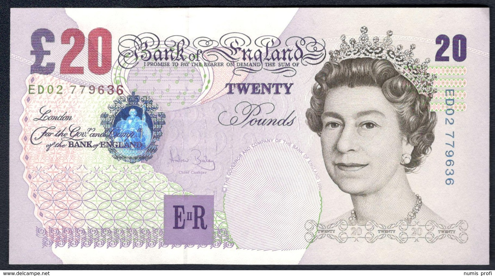 England - 20 Pounds 1999 - P390b - 20 Pounds