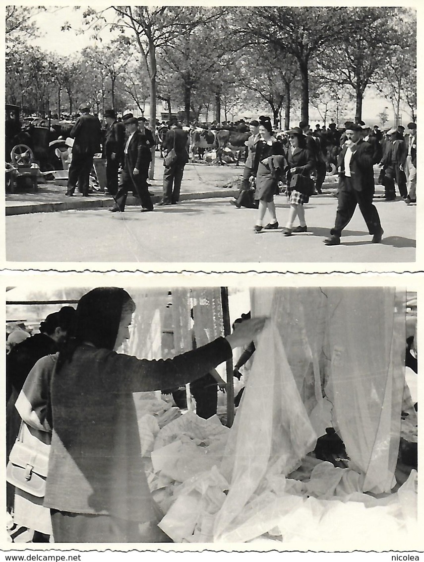 CHARENTE - ANGOULEME - PHOTO ORIGINALE X 2 - FOIRE DU 15 PLACE DU CHAMP DE MARS EN 1946 - Angouleme