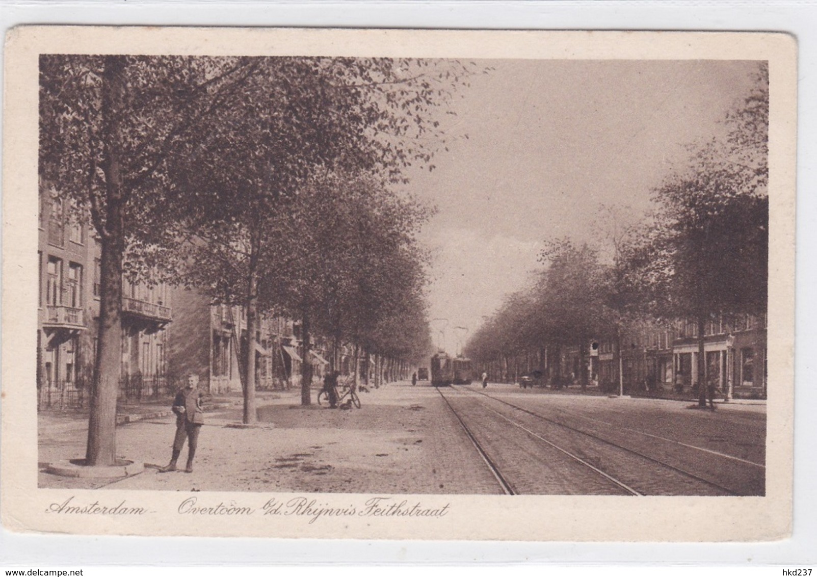 Amsterdam Overtoom B/d Rhijnvis Feithstraat Trams Levendig    2115 - Amsterdam