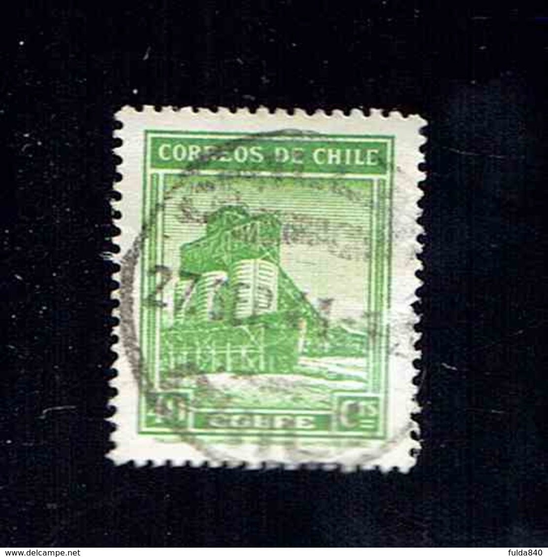 CHILI.(Y&T)   1938-40 - N°172  *Extraction Du Cuivre*   40c.  Obl - Chile