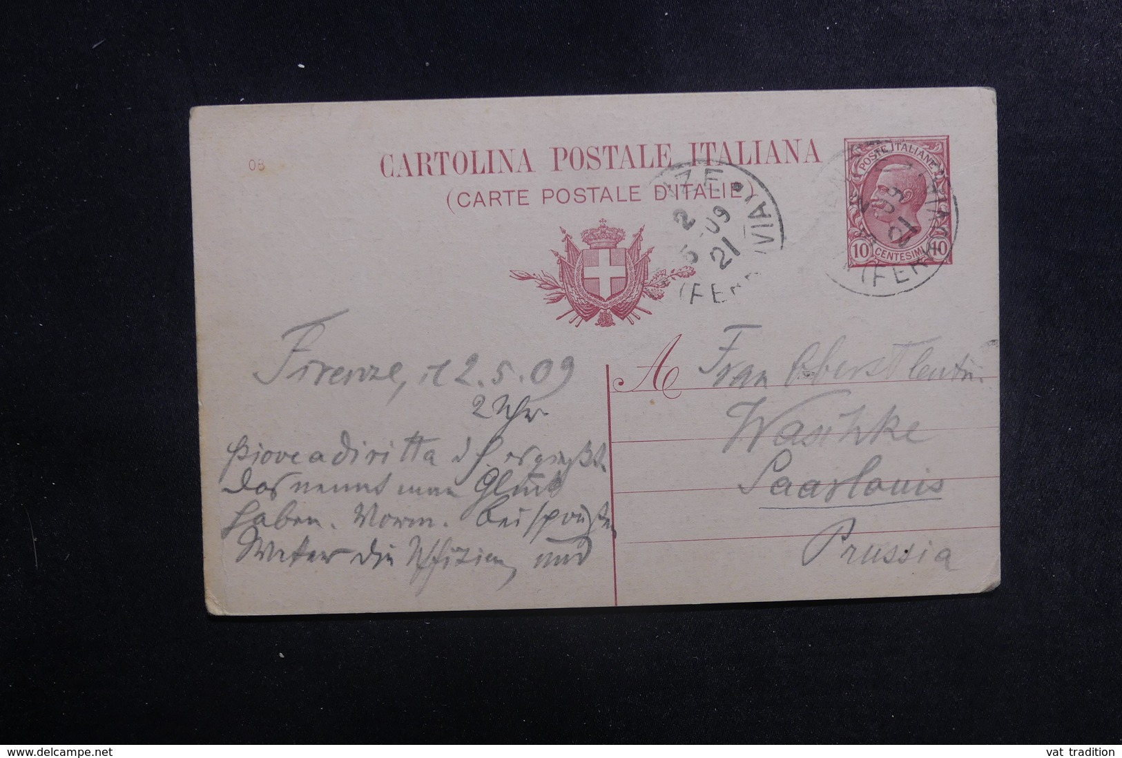 ITALIE - Entier Postal De Firenze Pour L 'Allemagne En 1921 - L 39677 - Interi Postali