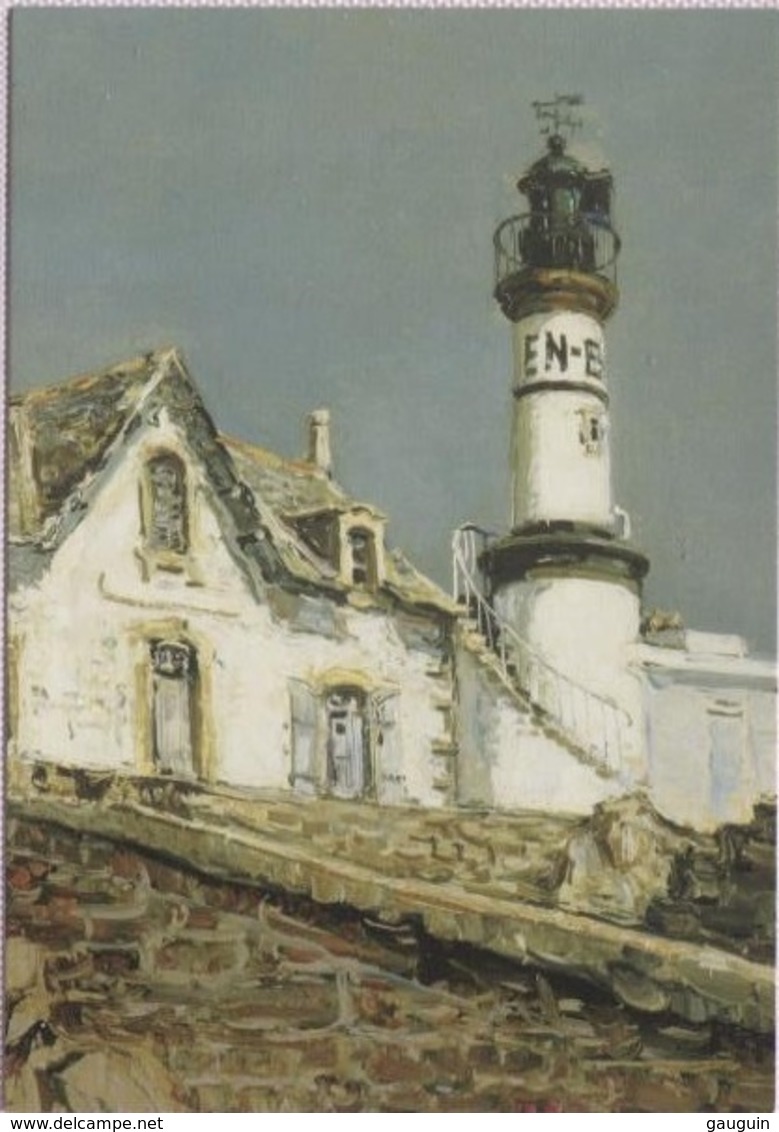 CPM - PHARE De MEN-BRIAL - Illustration Peintre Jean RIGAUG - Edition Expo Aout 1999 - Faros