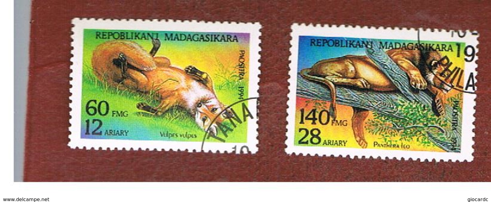 MADAGASCAR -  MI 1703.1705  - 1994  ANIMALS     -  USED° - Madagaskar (1960-...)