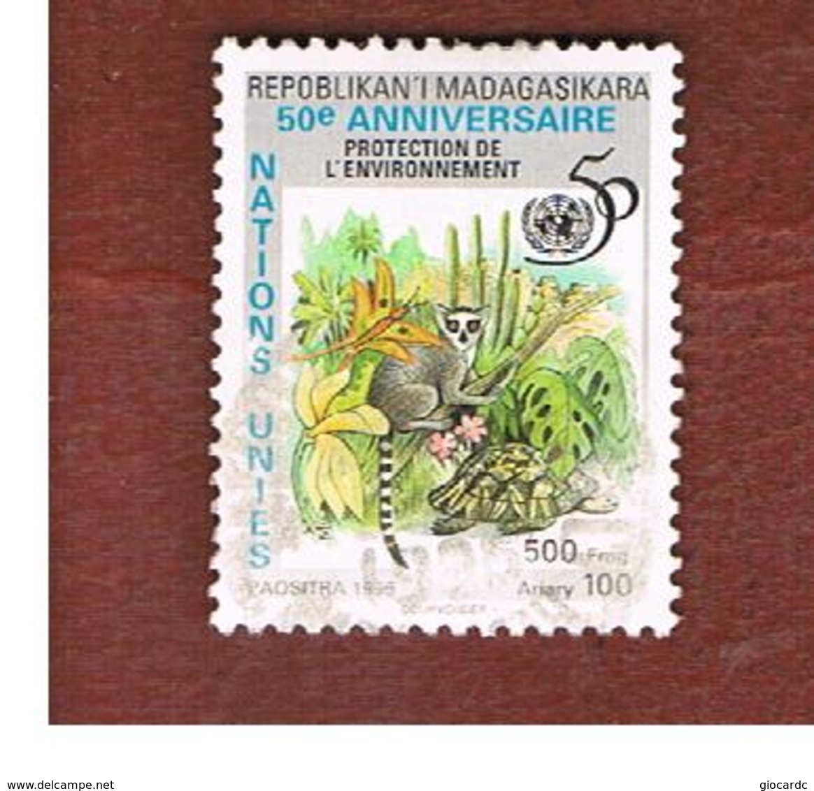 MADAGASCAR -  MI 1789  - 1995  ANIMALS: LEMUR CATTA     -  USED° - Madagascar (1960-...)