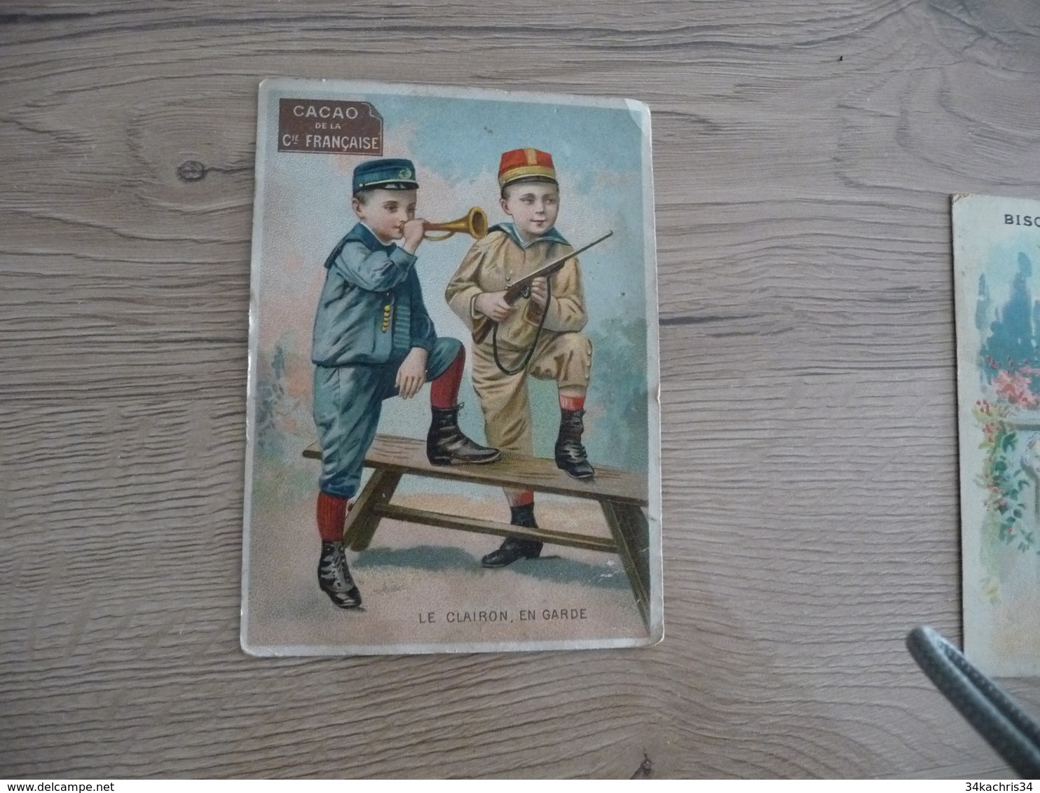 Chromo Ancien Publicitaire Chocolat Klaus Enfants Tennis - Sonstige & Ohne Zuordnung