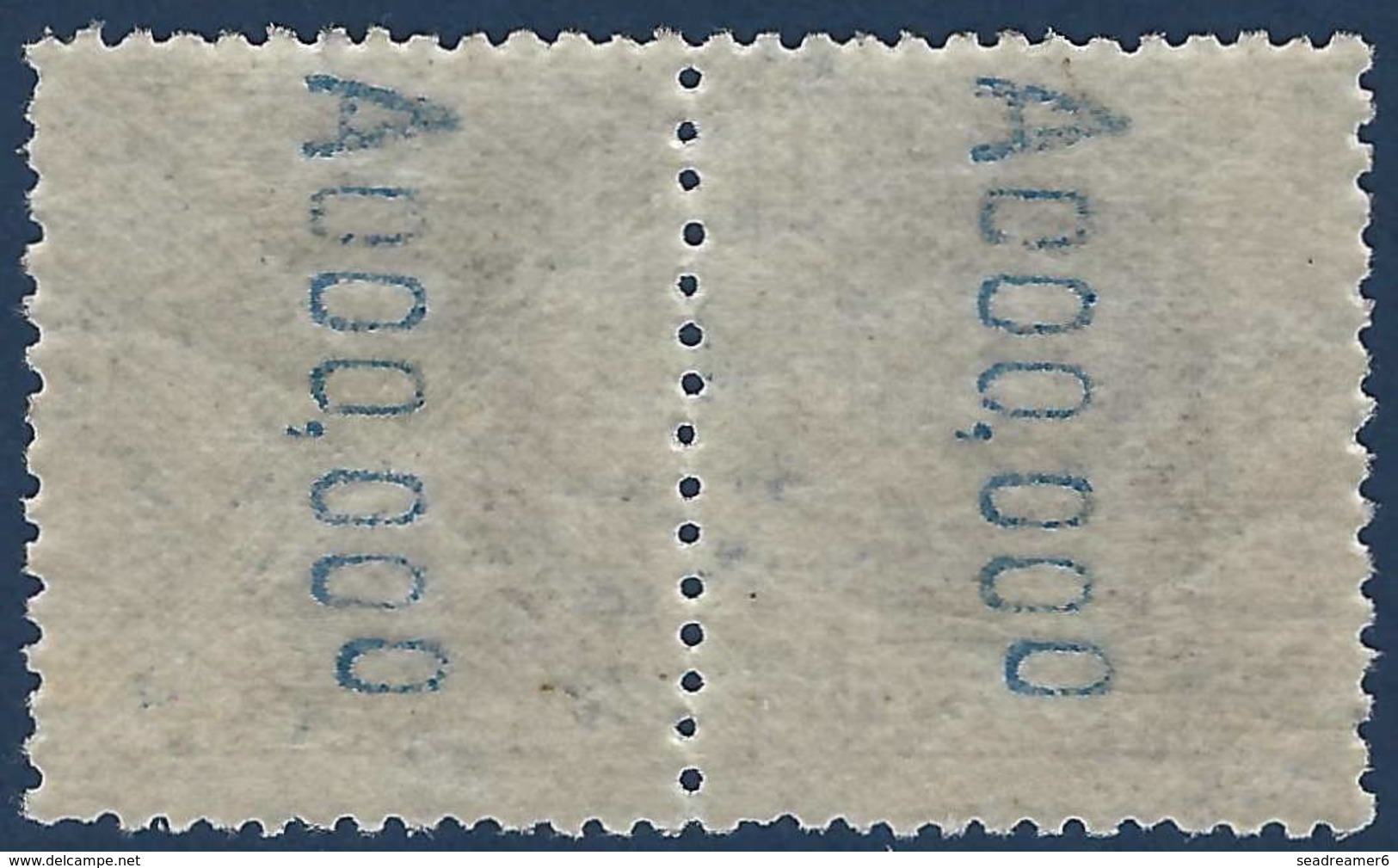 Espagne Royaume Alphonse XIII 1922 Paire N°280a** 25c Bleu Type II Dentelé 12 1/2 X 13 1/2 Rare TTB - Ungebraucht