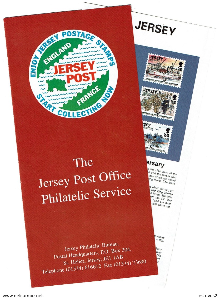 Jersey Philatelic Bureau , 1992 , Advirtising Brochure - Anglais (àpd. 1941)
