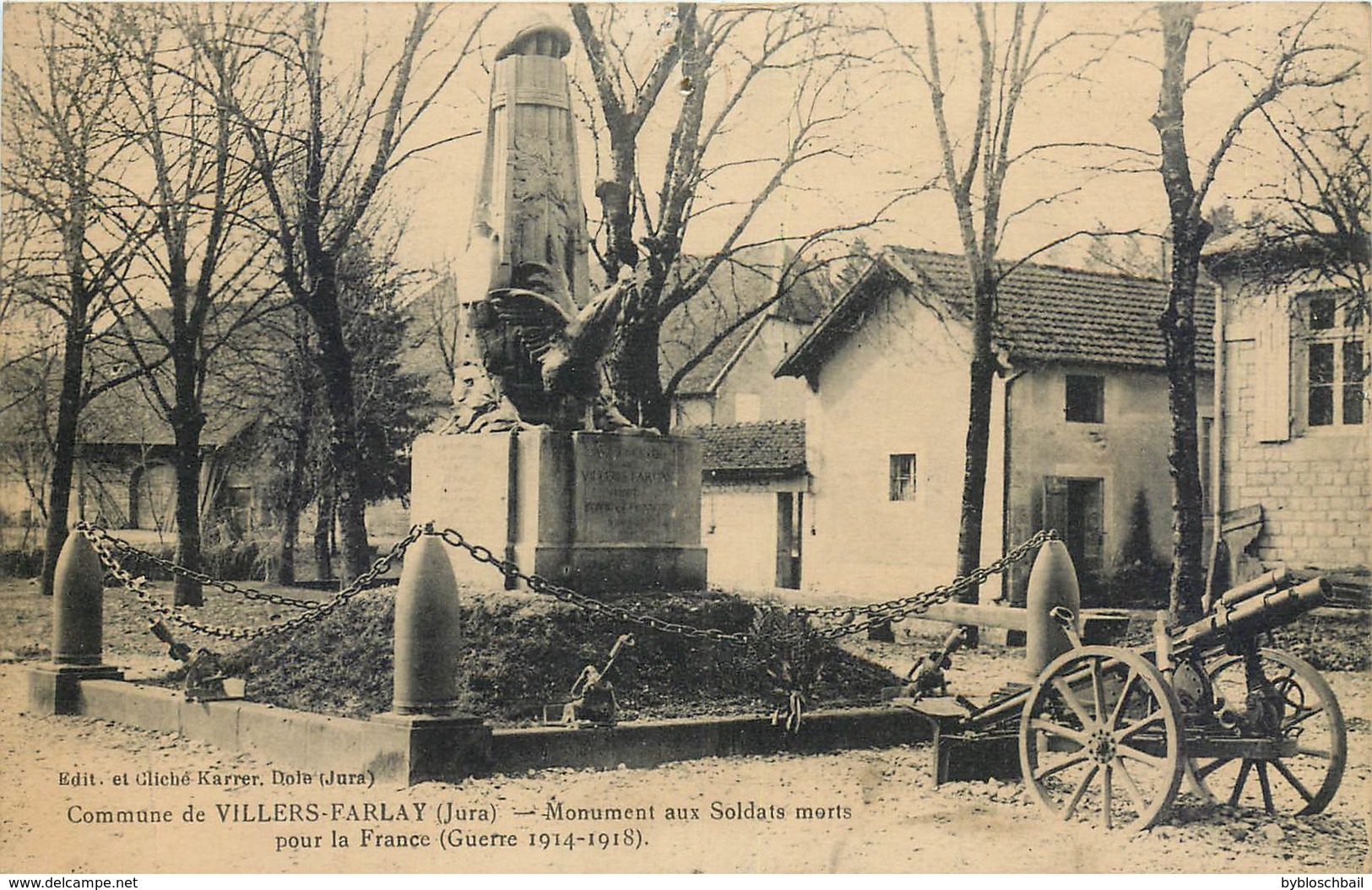 CPA 39 Jura Commune De Villers Farlay Monument Aux Soldats Morts Pour La France Guerre 1914-1918 - Villers Farlay