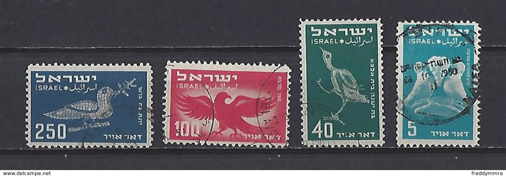 Israël: PA 1-3-5-6 Oblit - Poste Aérienne