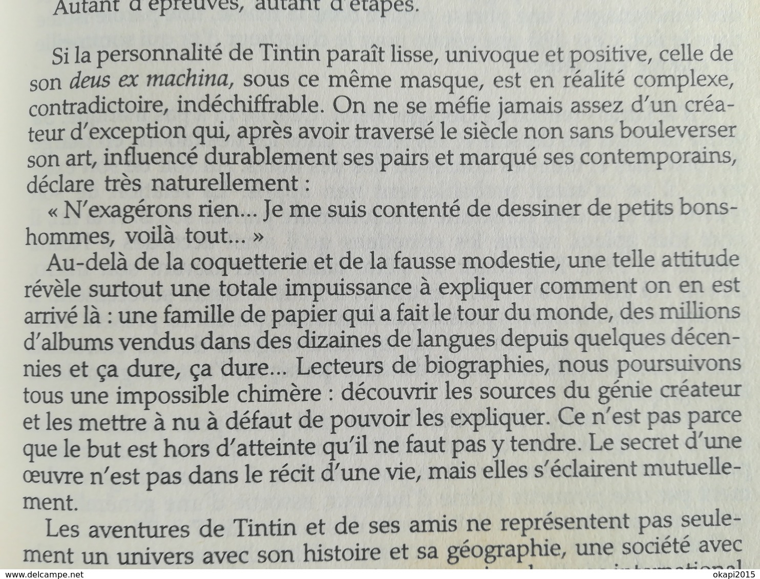 HERGÉ AUTEUR BANDES DESSINÉES TINTIN BELGIQUE LIVRE  BIOGRAPHIE DE GEORGES RÉMI PAR PIERRE ASSOULINE