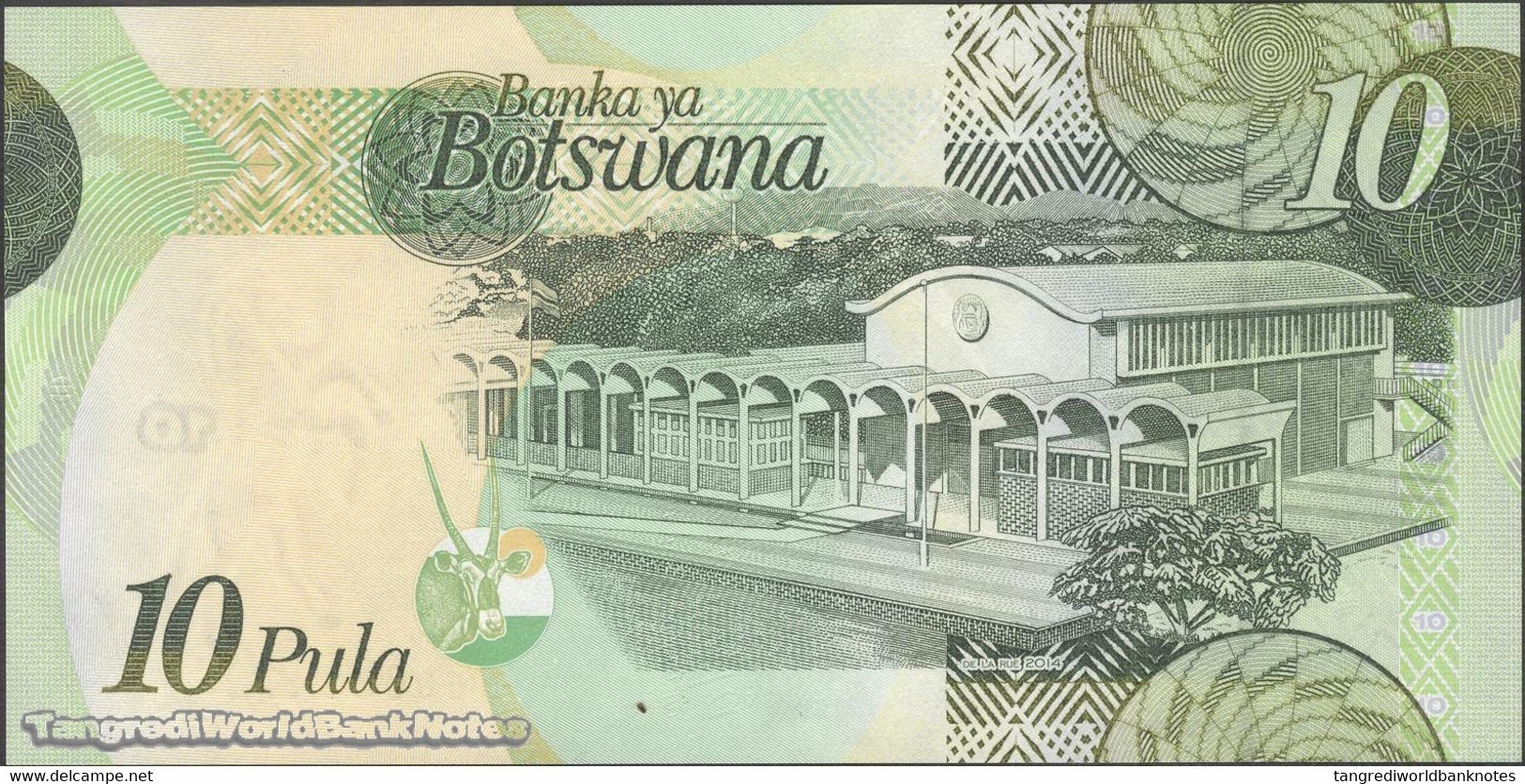 TWN - BOTSWANA 30d - 10 Pula 2014 Prefix AC UNC - Botswana