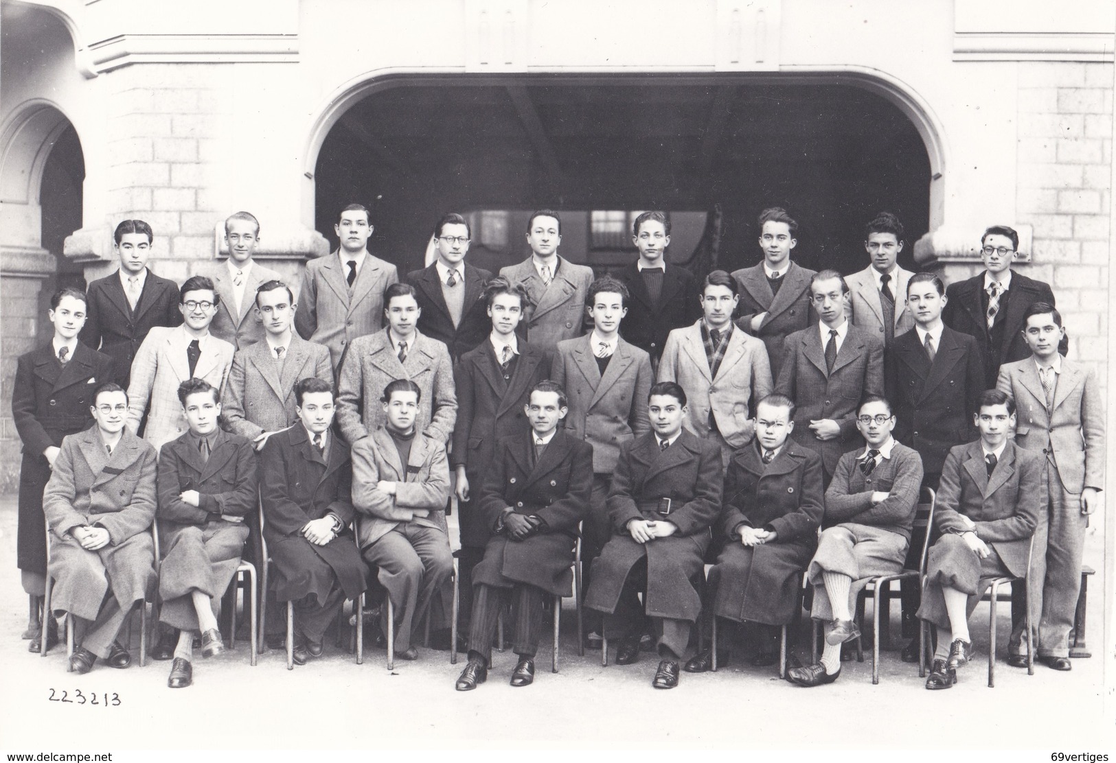 LYCEE DE NICE , 1939-1940, Photo De Groupe Avec Quelques Noms Au Dos - Personnes