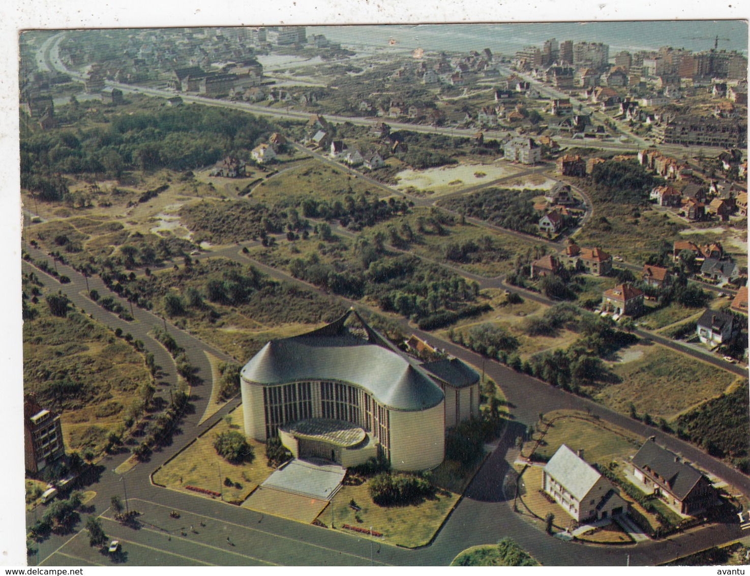 KOKSIJDE /  LUCHTOPNAME OL V TER DUINEN KERK - Koksijde