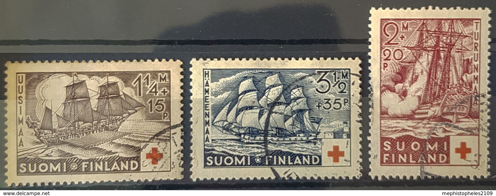 FINLAND - Canceled - Sc# B24, B25, B26 - Uusimaa, Hämeenmaa, Turunmaa - Usados