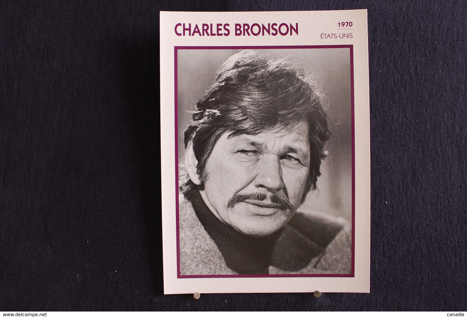 Sp-Acteur, Américain, 1970 -  Charles Bronson Né En 1921, En Pennsylvanie,  Mort En 2003 à Los Angeles (Californie). - Acteurs