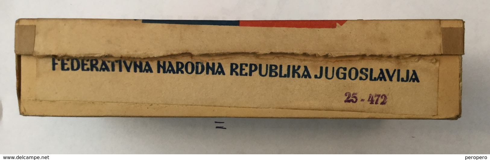 EMPTY  TOBACCO  BOX    DRINA   100 CIGARETTES   FNRJ  YUGOSLAVIA - Contenitori Di Tabacco (vuoti)