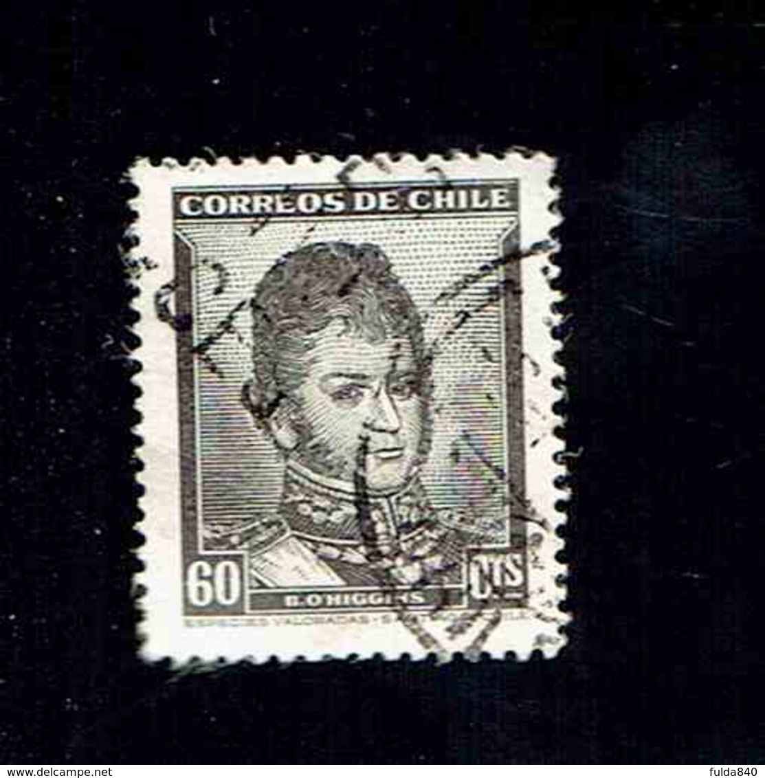 CHILI.(Y&T)   1952 - N°231   *B. O'Higgins.*   60c.  Obl. - Chili