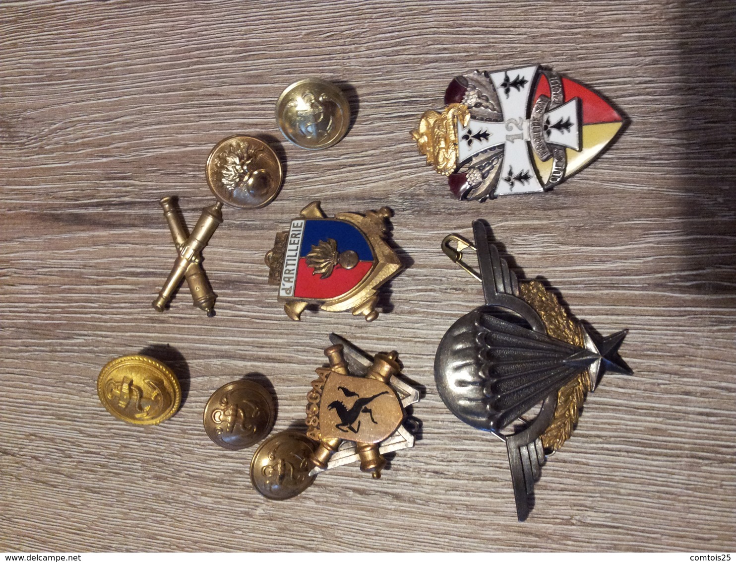 Badges Militaires Pucelles Boutons - Autres & Non Classés