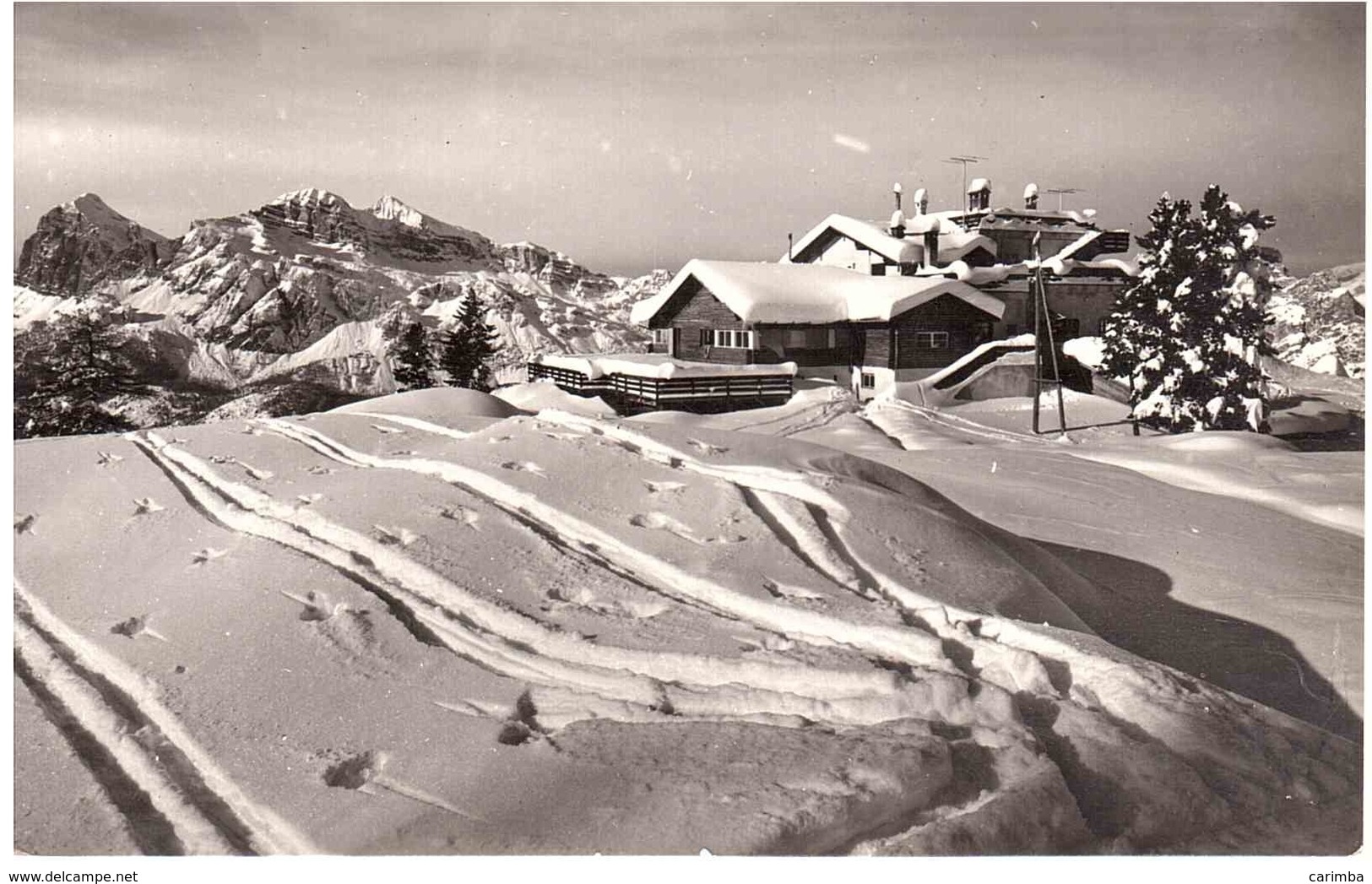 RIFUGIO RISTOR  CON £10 GIOCHI OLIMPICI CORTINA 1956 ANN. TARGHETTA BOBSLEIGH - 1946-60: Storia Postale