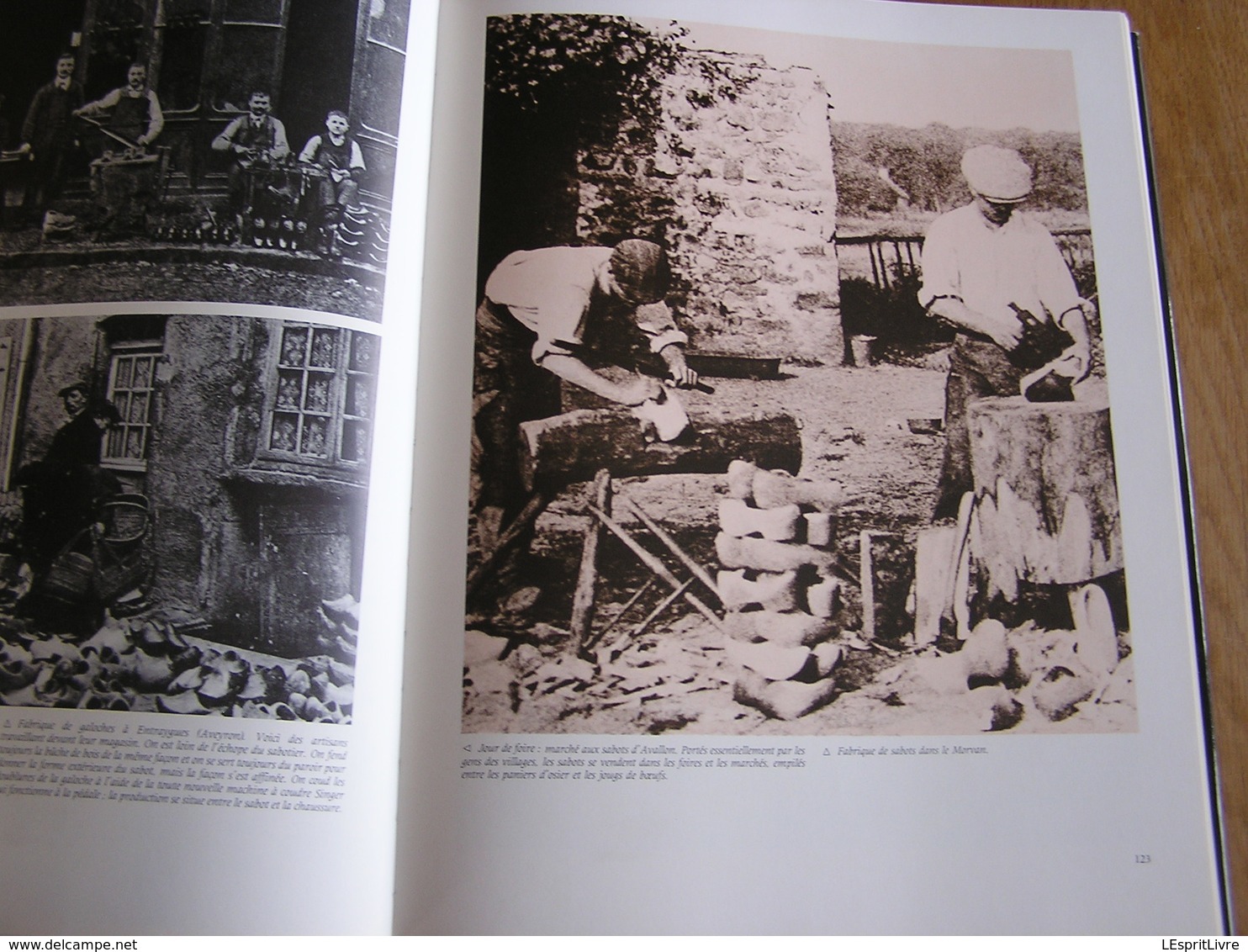 LE TEMPS DES ARTISANS Anciens Métiers Bois Fer Brique Terre Cuite Sabotier Bucheron Maréchal Carrières Tailleur Pierres