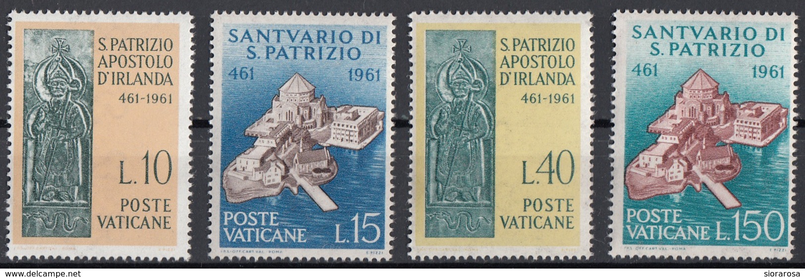 Vaticano 1961 Uf. 313/316 Santuario Di San Patrizio Irlanda Full Set MNH - Nuovi