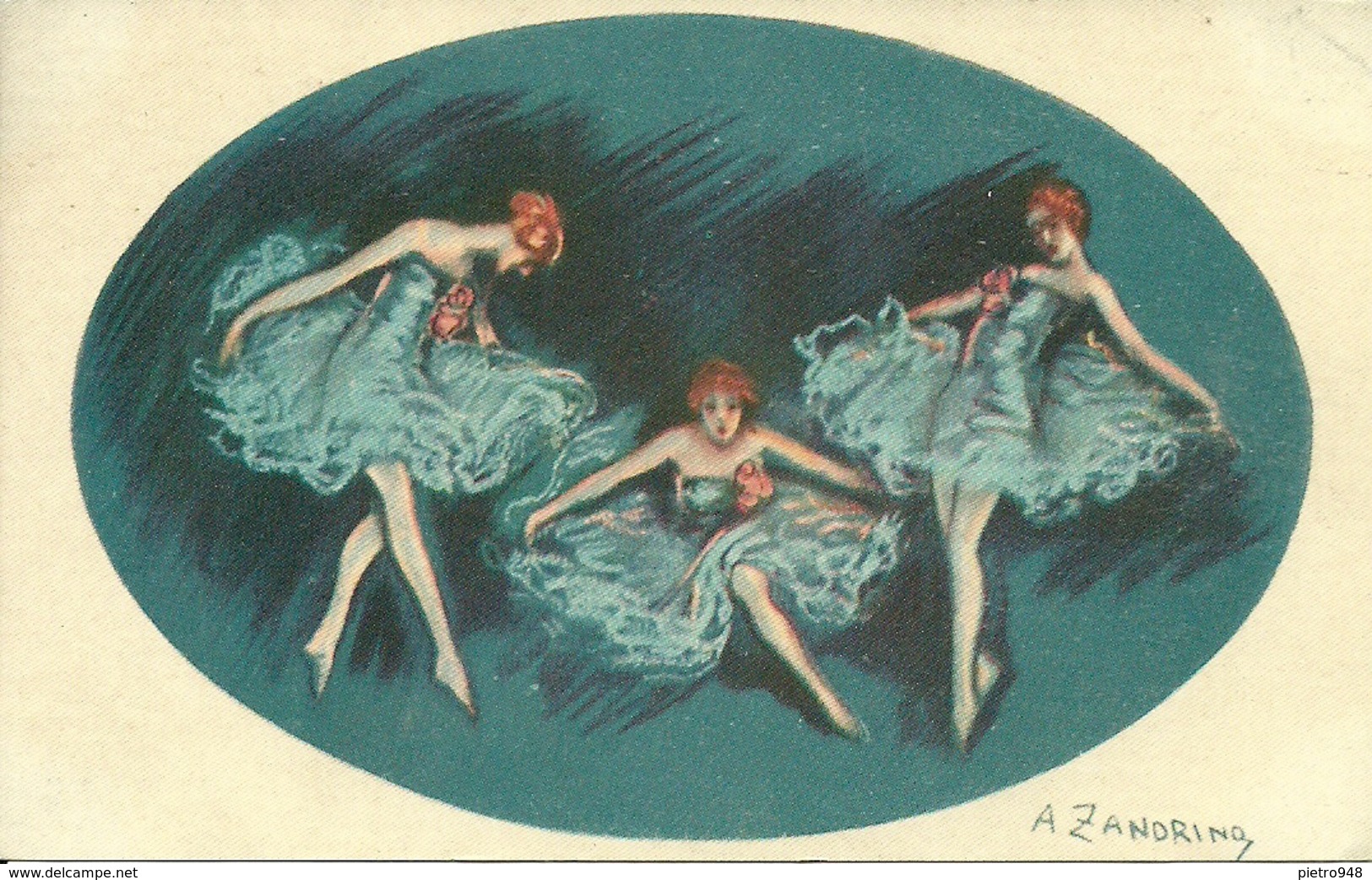 Ballerine Danza Classica, Riproduzione Da Orig., Reproduction, Illustrazione, A. Zandrino Illustratore (F11) - Donne