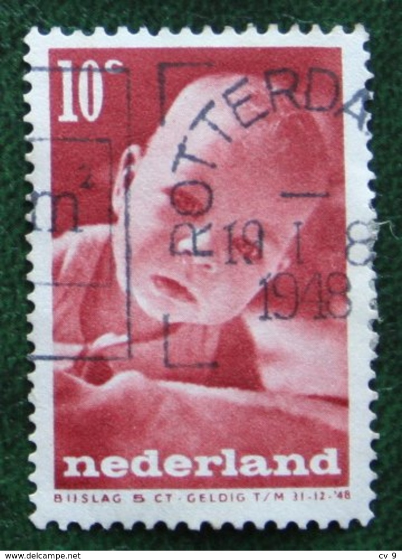 10 Ct Kinderzegel  NVPH 498 (Mi 498) 1947 Gestempeld / USED NEDERLAND / NIEDERLANDE - Usati