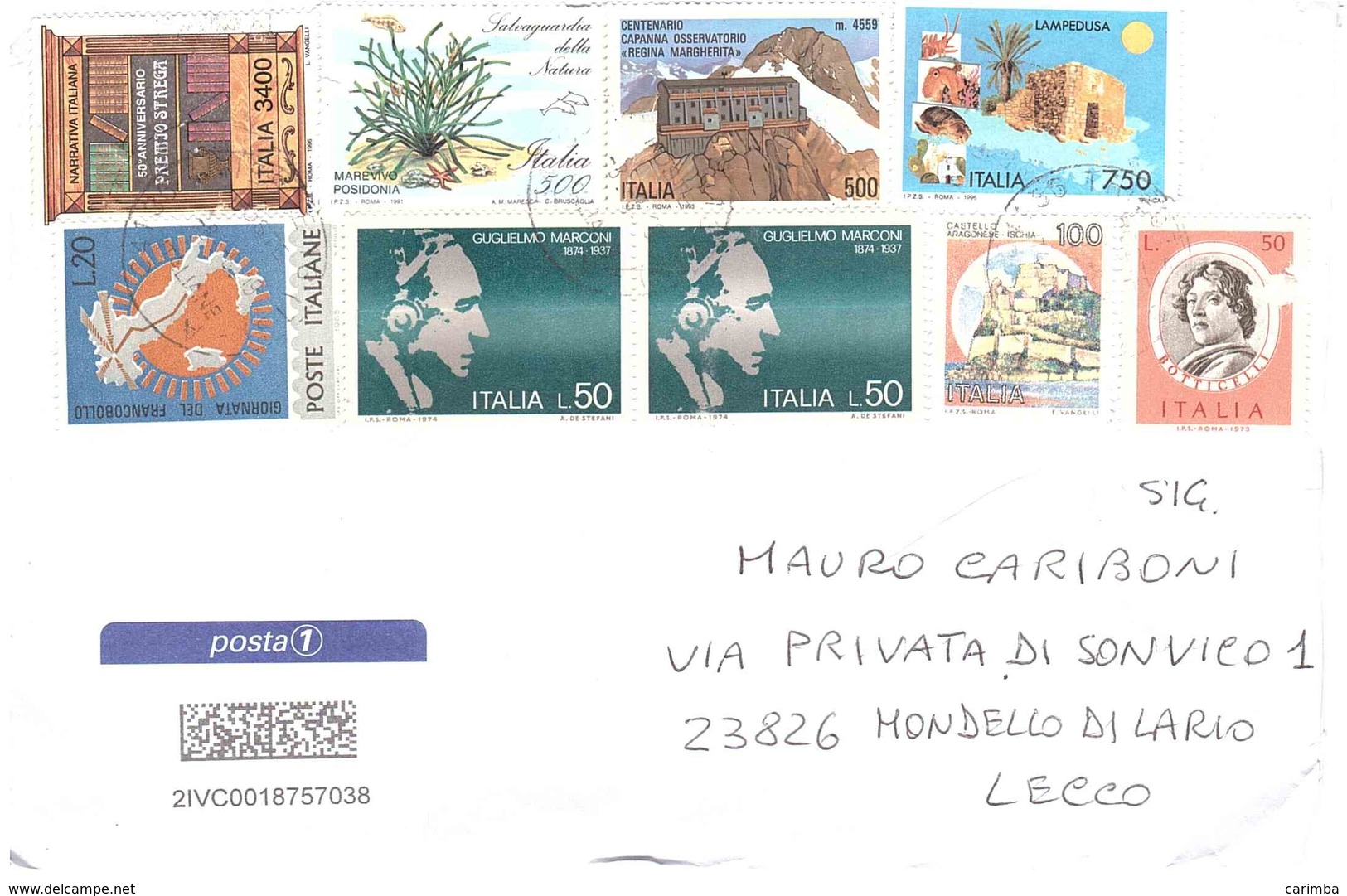 AFFRANCATURA MISTA  POSTA1 - 2011-20: Storia Postale