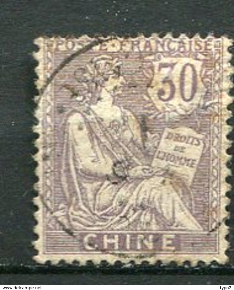 CHINE - Yt. N° 28  (o)   30c  Violet  Cote  10,5 Euro BE R  2 Scans - Gebraucht