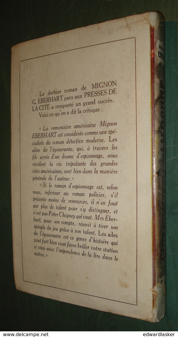 EBERHART Mignon G. : Cinq Passagers De Lisbonne - 1947 - Presses De La Cité - Jaquette - Presses De La Cité