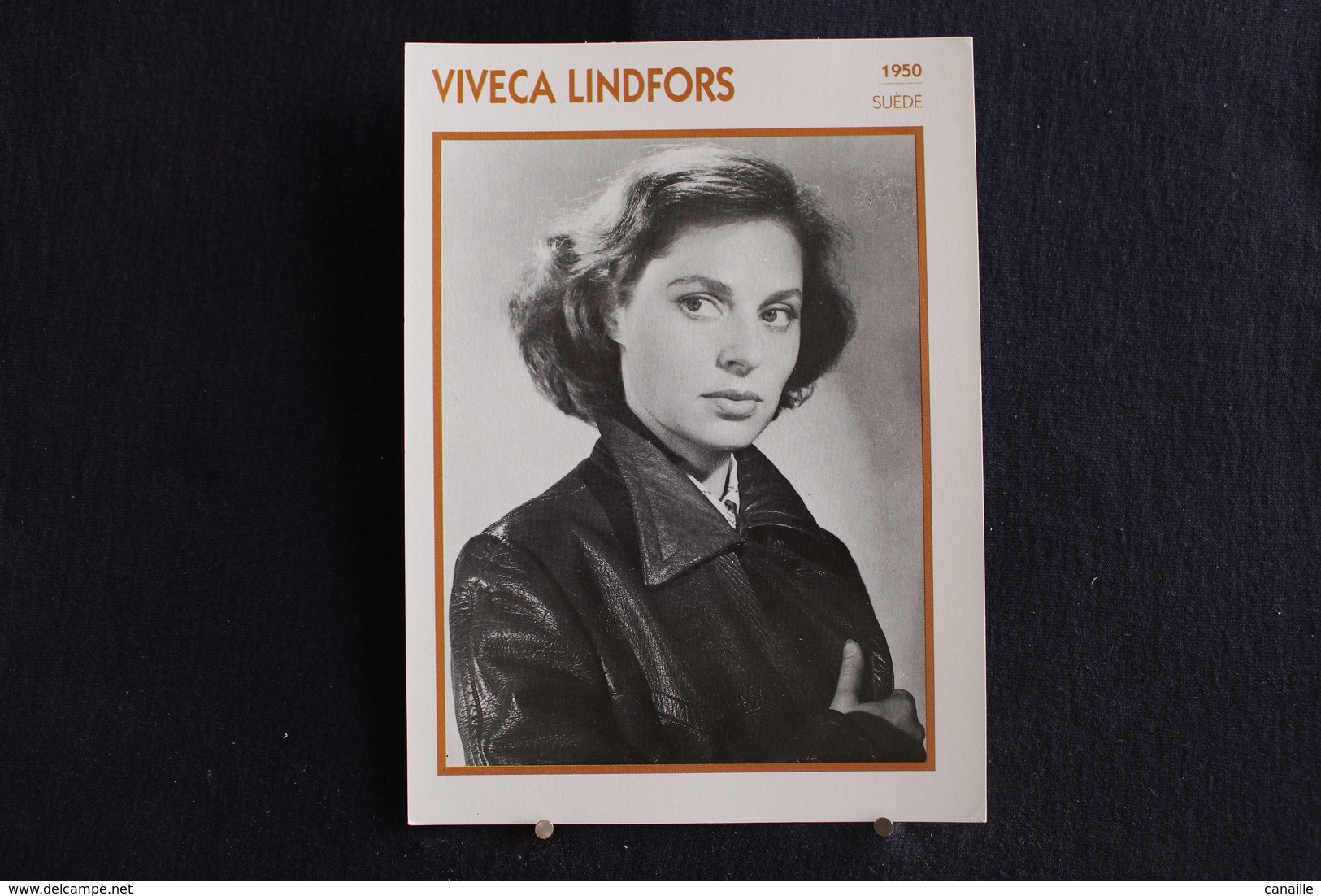 Sp-Actrice,américano-suédoise, 1950 - Viveca Lindfors, Née En 1920 à Uppsala (Suède) Et Morte En 1995 Dans La Même Ville - Actors