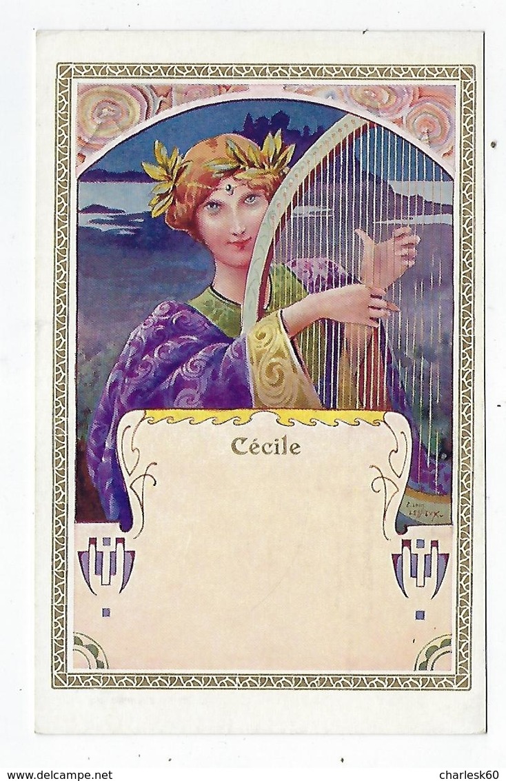 CPA - Prénom - Sainte Cécile - Firstnames