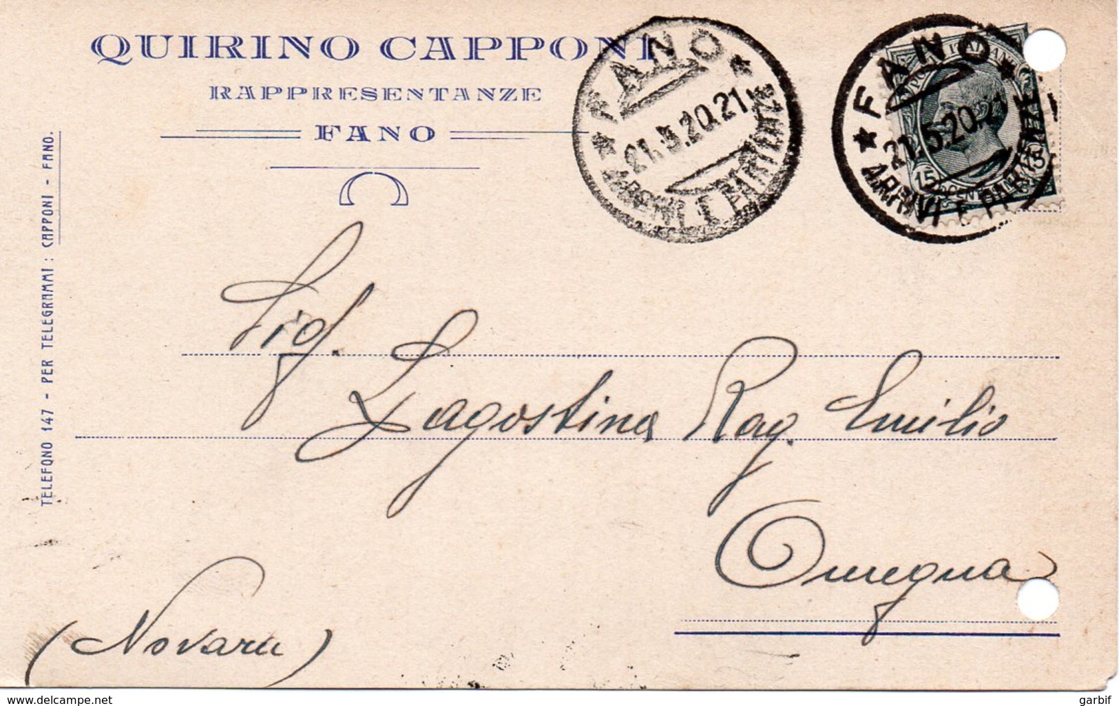 Fano - Quirino Capponi - 1920 - Fano