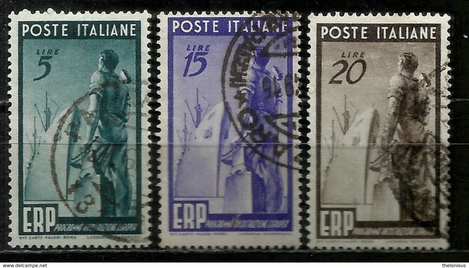 # 1949 Italia Repubblica: E.R.P., Usato - 1946-60: Usati