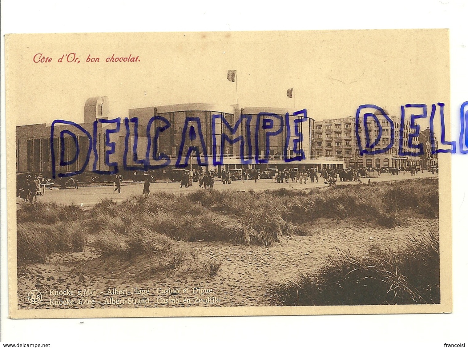 Côte Belge. Knocke S/Mer. Knocke A/Zee. Albert Plage. Casino Et Digue. NELS. Ern. Thill - Knokke