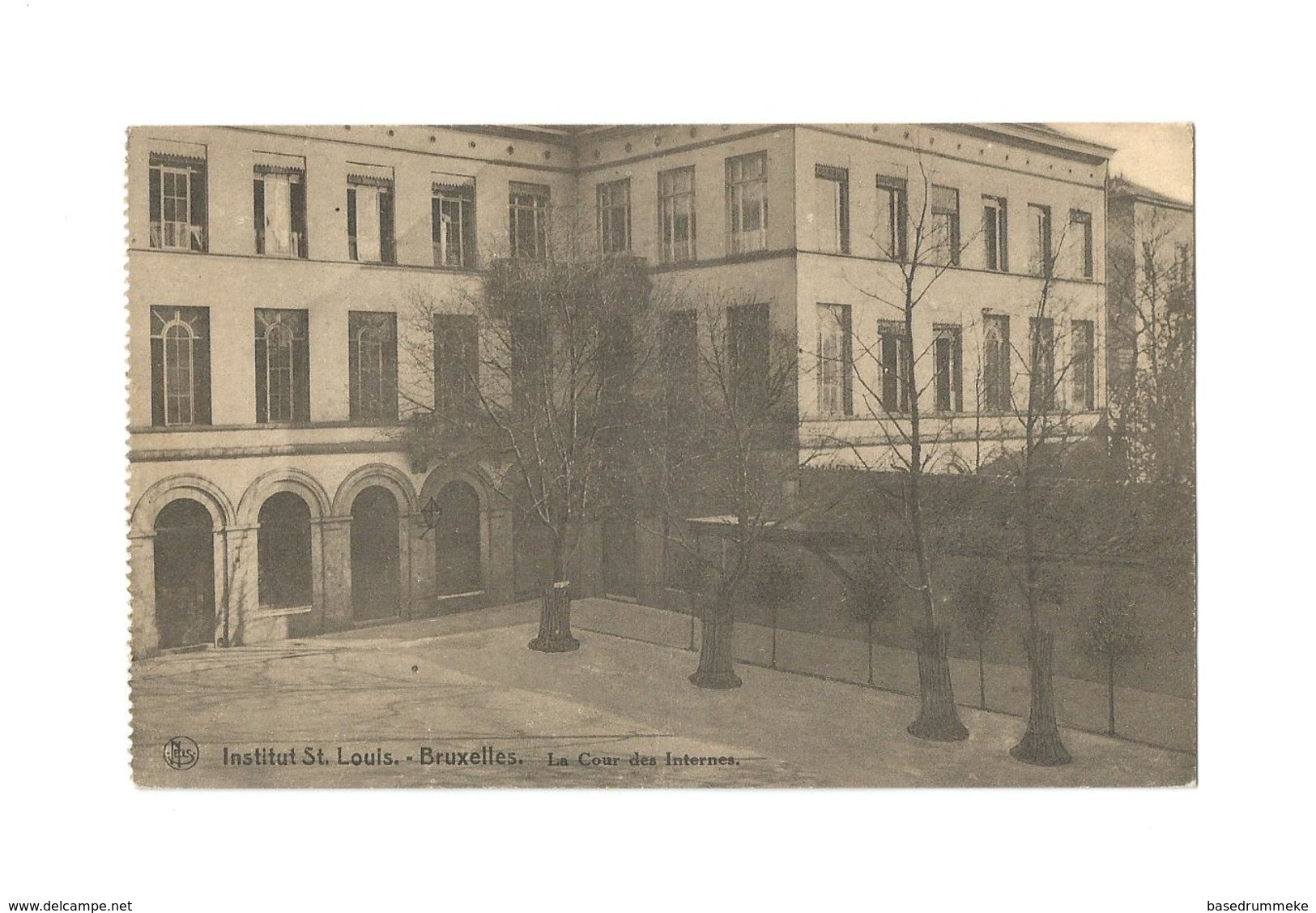 Institut St. Louis. - Bruxelles.  La Cour Des Internes (1929). - Onderwijs, Scholen En Universiteiten