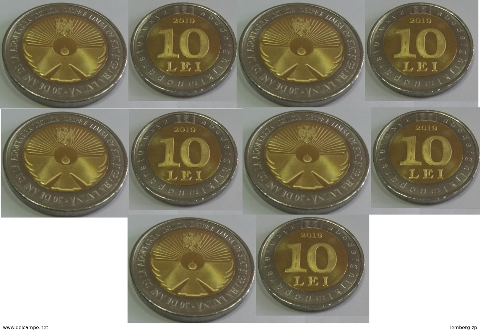 Moldova - 5 Pcs X 10 Lei 2019 UNC Commemorative Lemberg-Zp - Moldavie