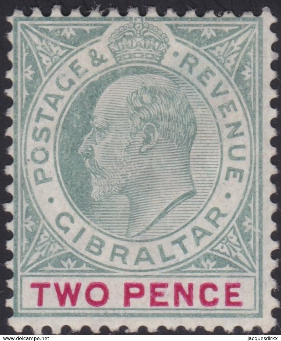 Gibraltar    .   SG     .   48       .     *    .       Mint-hinged       .   /    .  Ongebruikt - Gibraltar