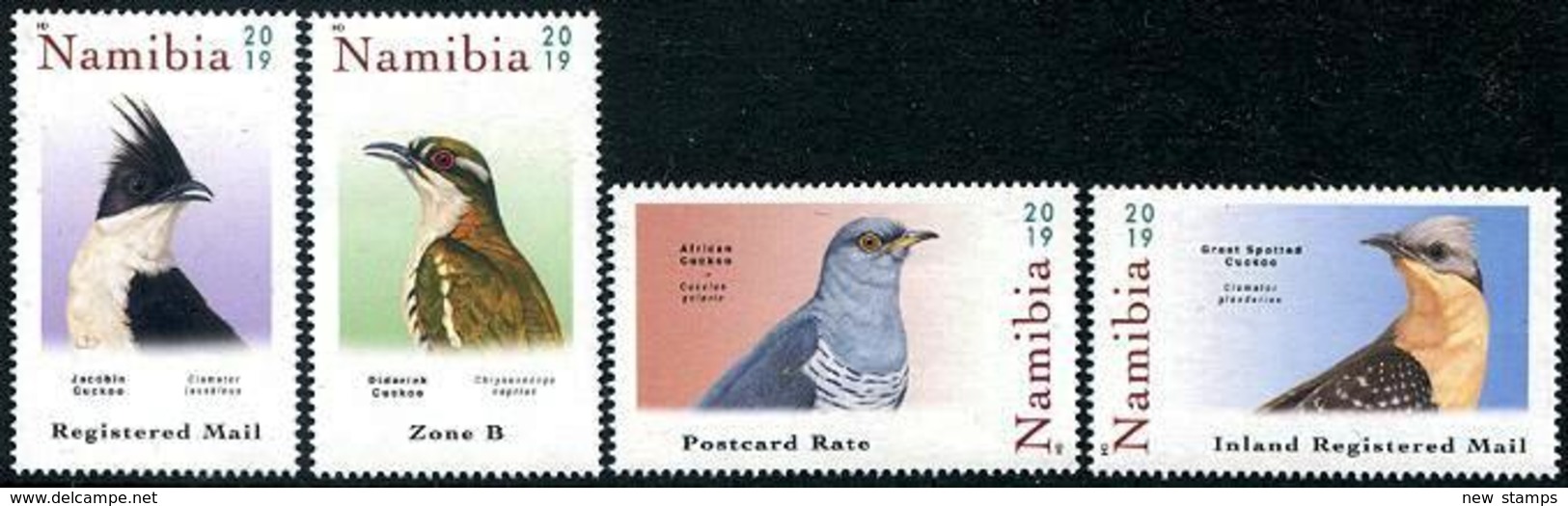 Namibia 2019 Fauna Birds Cuckoo 4v MNH - Cuco, Cuclillos