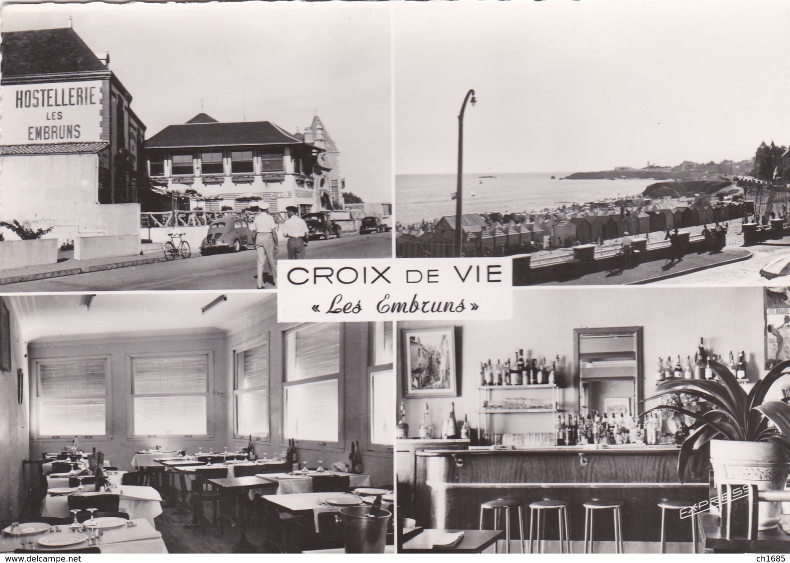 CROIX-DE-VIE  (85) Hotel Restaurant " Les Embruns " Vues Multiples - Saint Gilles Croix De Vie