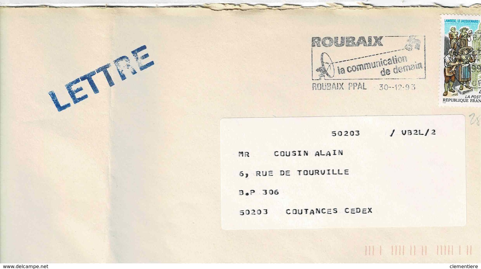 TP  N° 2827 Seul Sur Enveloppe De Roubaix - 1961-....