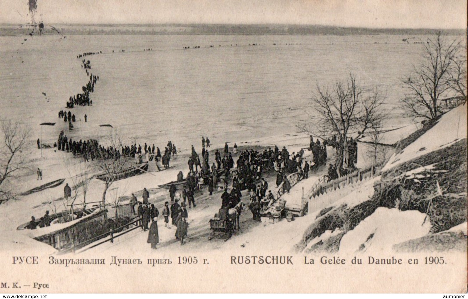 RUSTSCHUCK ( Bulgarie ) - La Gelée Du Danube En 1905 . - Bulgarije